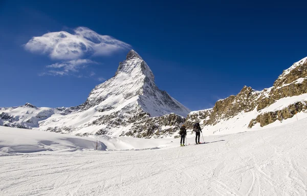 高山旅游在瑞士的阿尔卑斯山 — 图库照片