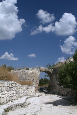 eski kemerli ağ geçidi chufut-kale, Kırım
