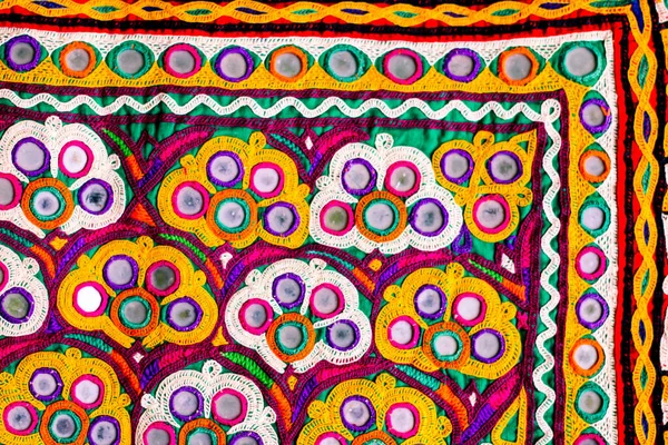 Embroidery 작품보기 자수와 손으로 부족의 Ahir Bharat Kutchhi Bharat Seamless — 스톡 사진