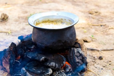 Dry cow dung for a fire in gujarat,tea is made using cow dung, natural tea ,indian village tea