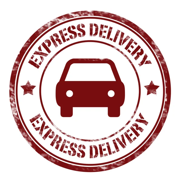 Express Delivery - Stamp — Stock Vector