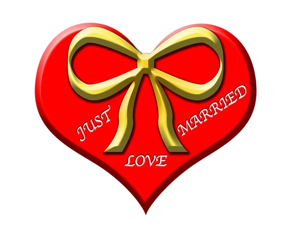 Just Love Married — Stock Vector