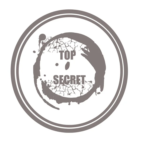 Timbre top secret — Image vectorielle