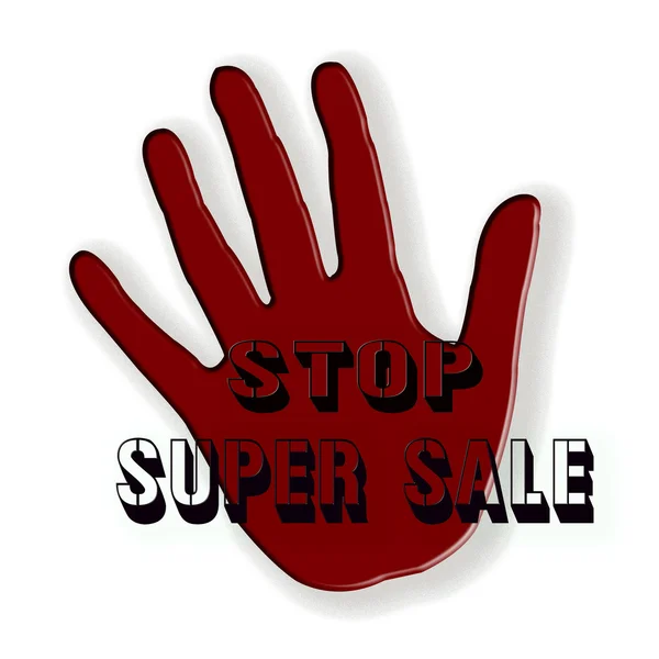 Stop super vendita — Vettoriale Stock