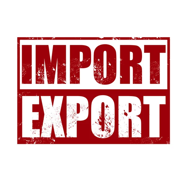 Exportação de importação Vetor De Stock