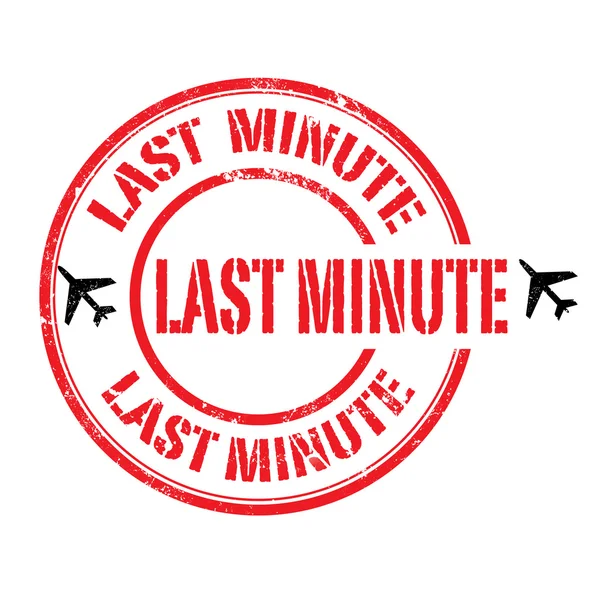Last Minute — Wektor stockowy