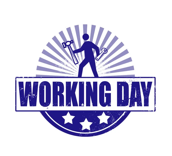 Working day — Stock Vector