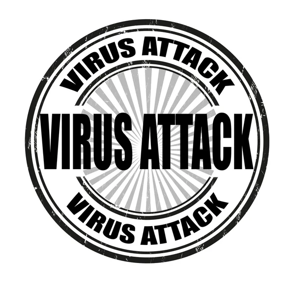 Attacco di virus — Vettoriale Stock