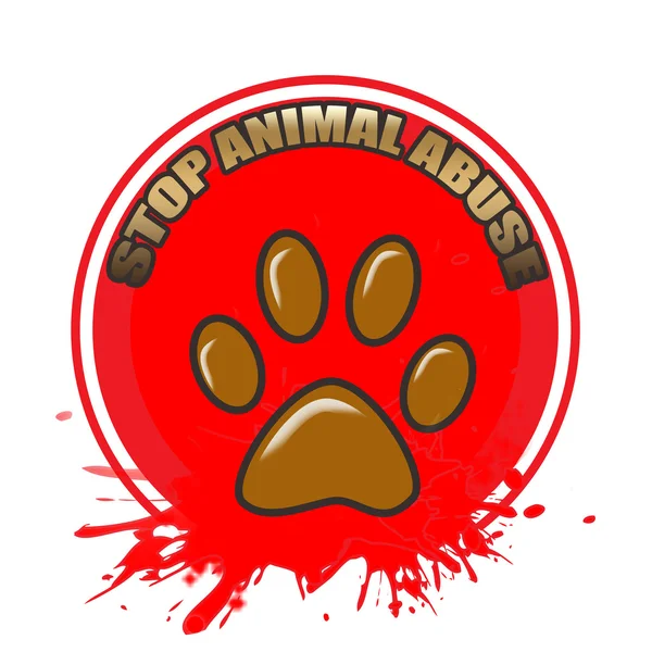 Abuso de animais — Vetor de Stock