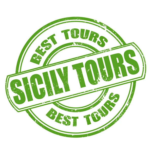 Sicily tours — Stock Vector