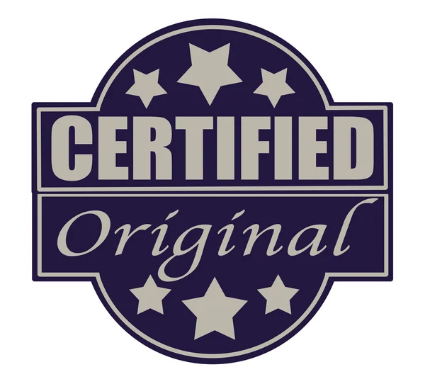 Original certificado — Vetor de Stock