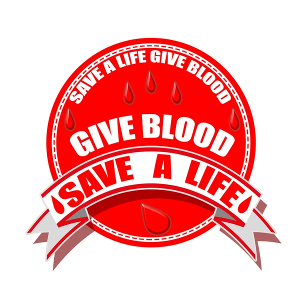Oddać krew — Wektor stockowy