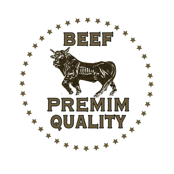 Calidad premium de carne — Vector de stock