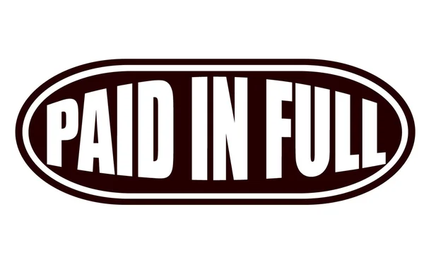 Paid in full — Stock Vector