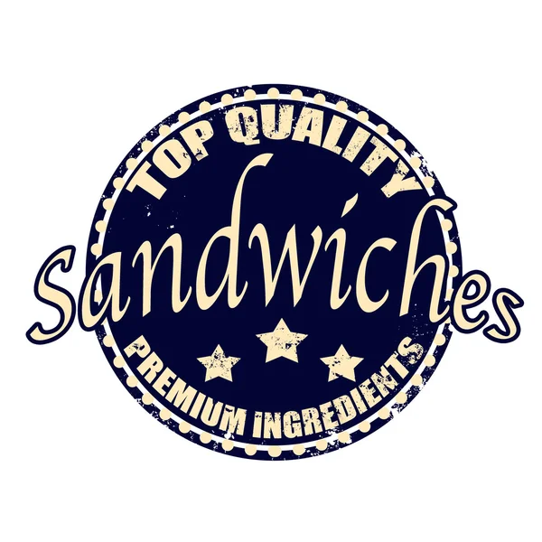 Top quality sandwiches — Stock Vector