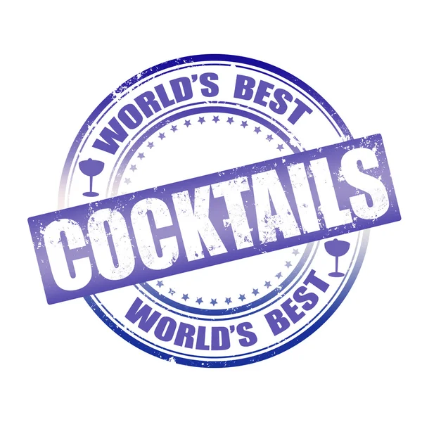 World's best cocktails — Stock Vector