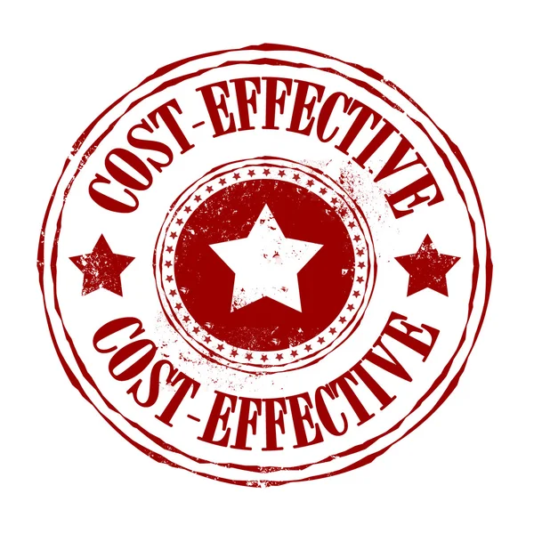 Kosten efective stempel — Stockvector