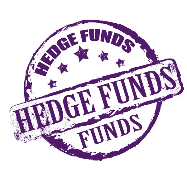 Hedge funds stamp — Stock Vector