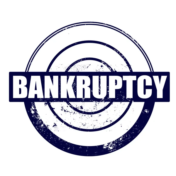 Bankruptcy stamp — Stock Vector