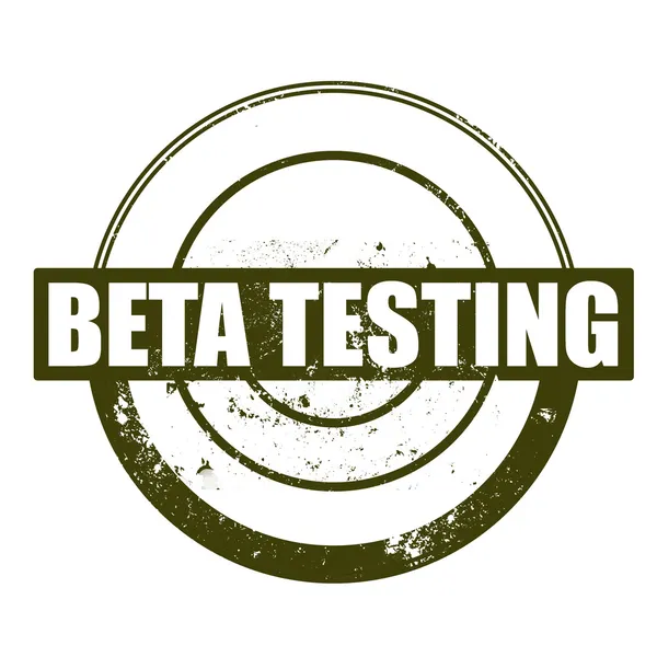 Beta-testning stämpel — Stock vektor