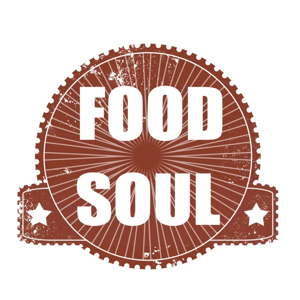 Selo de alma de alimentos — Vetor de Stock