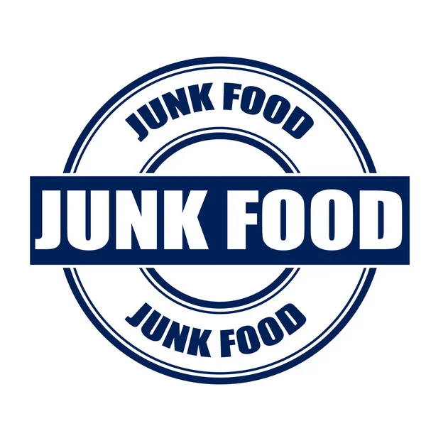 Junk food stamp — Stock Vector