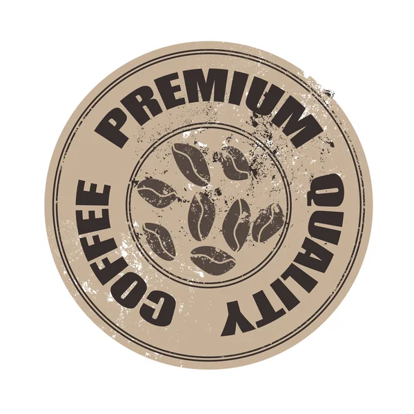 Timbre café de qualité supérieure — Image vectorielle
