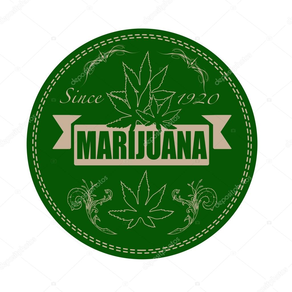 marijuana  stamp