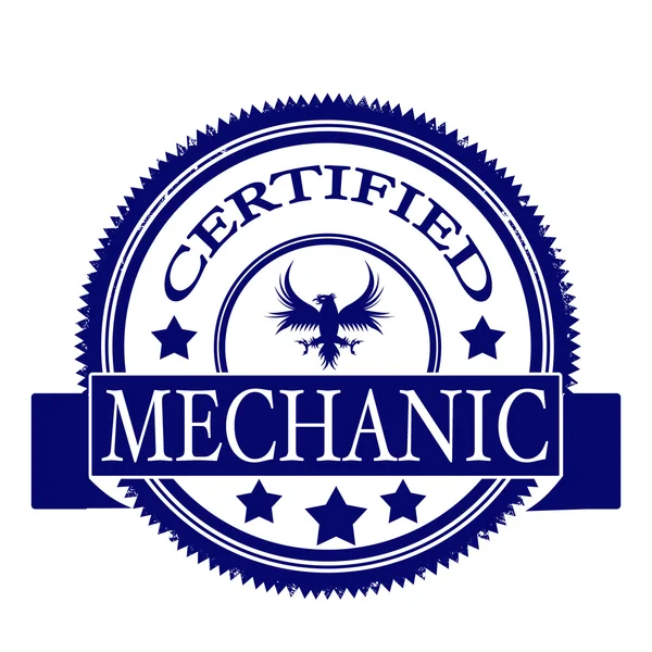 Sello mecánico certificado — Archivo Imágenes Vectoriales