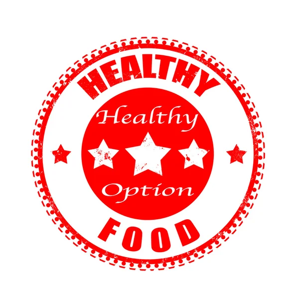 Hälsosam mat stämpel — Stock vektor