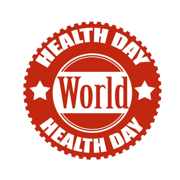 Health day stamp — Stock Vector