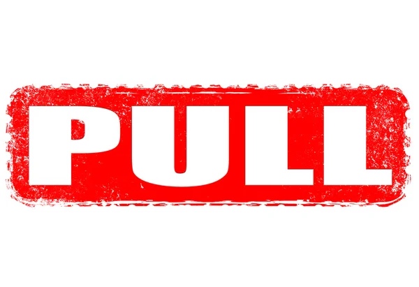 Pull stamp — Stock Vector