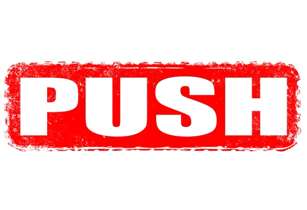 Push stamp — Stock Vector