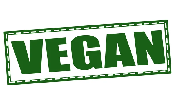 Carimbo vegan —  Vetores de Stock