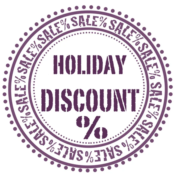 Holiday discount stamp — Stock Vector