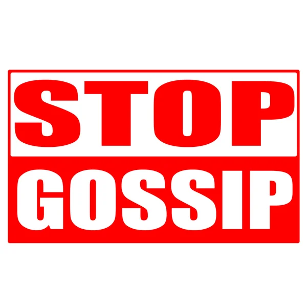 Stop gossip stämpel — Stock vektor