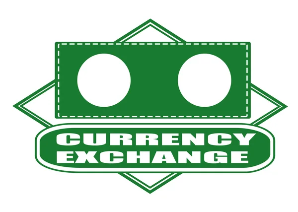 Timbro di cambio valuta — Vettoriale Stock