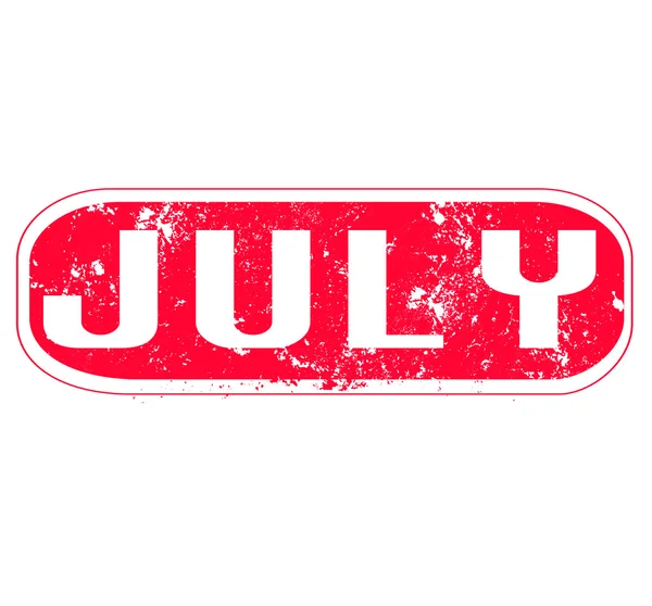 Марка июля — стоковый вектор