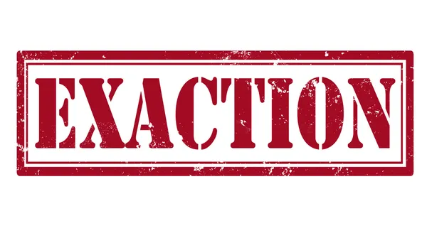 Timbre d'exaction — Image vectorielle