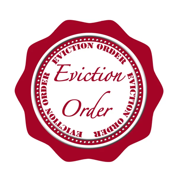 Eviction oreder stamp — Stock Vector