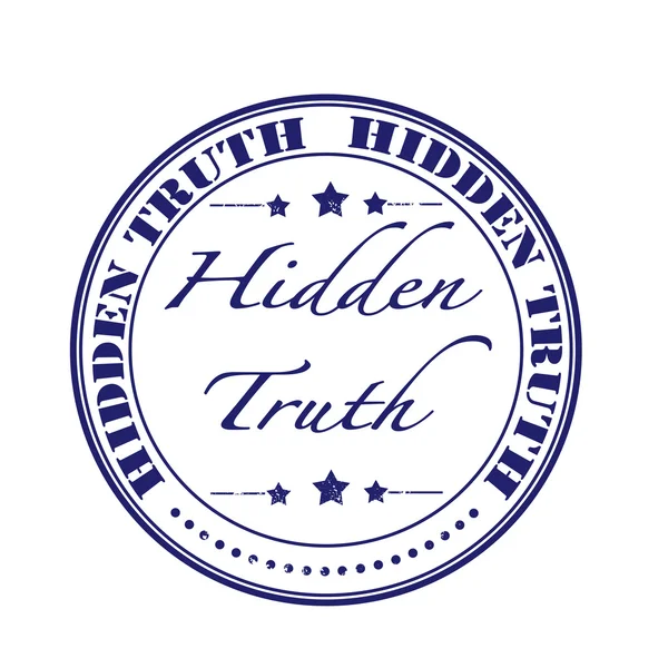 Hidden truth stamp — Stock Vector