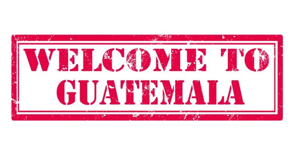 Bienvenue au Timbre Guatemala — Image vectorielle