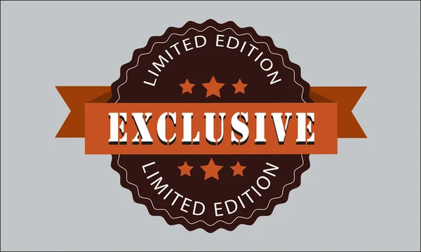 Limited edition exclusieve stempel — Stockvector