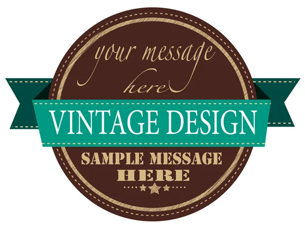 Vintage design stamp — Stock Vector