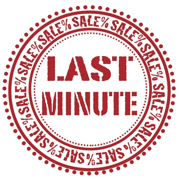 Last-Minute-Briefmarke — Stockvektor
