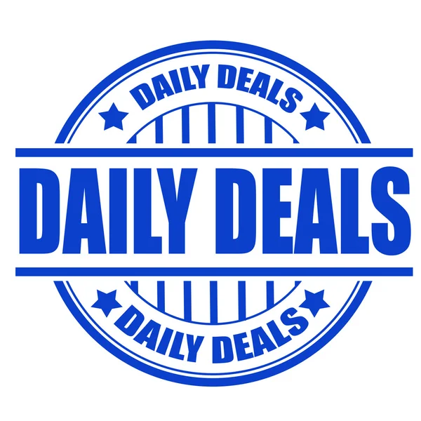 Daily Deals selo —  Vetores de Stock