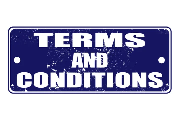 Terms and conditions stamp — Stock Vector