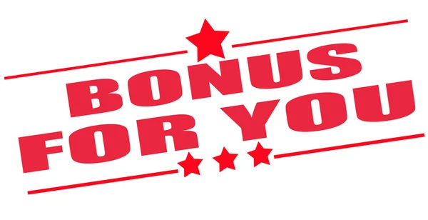 Bonus eğer pul için — Stok Vektör