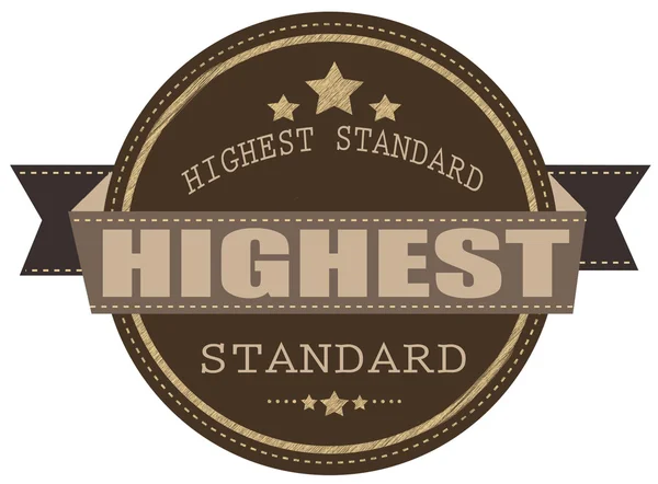 Najwyższy standard pieczęć — Wektor stockowy