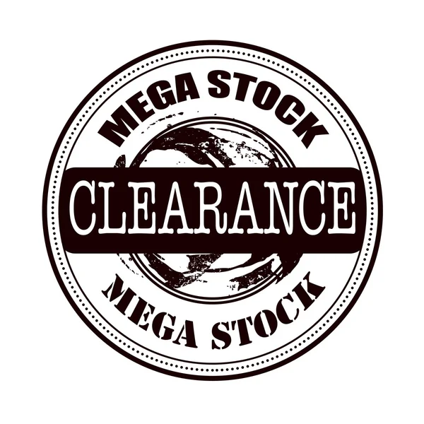 Mega stock clearance stamp — Stock Vector